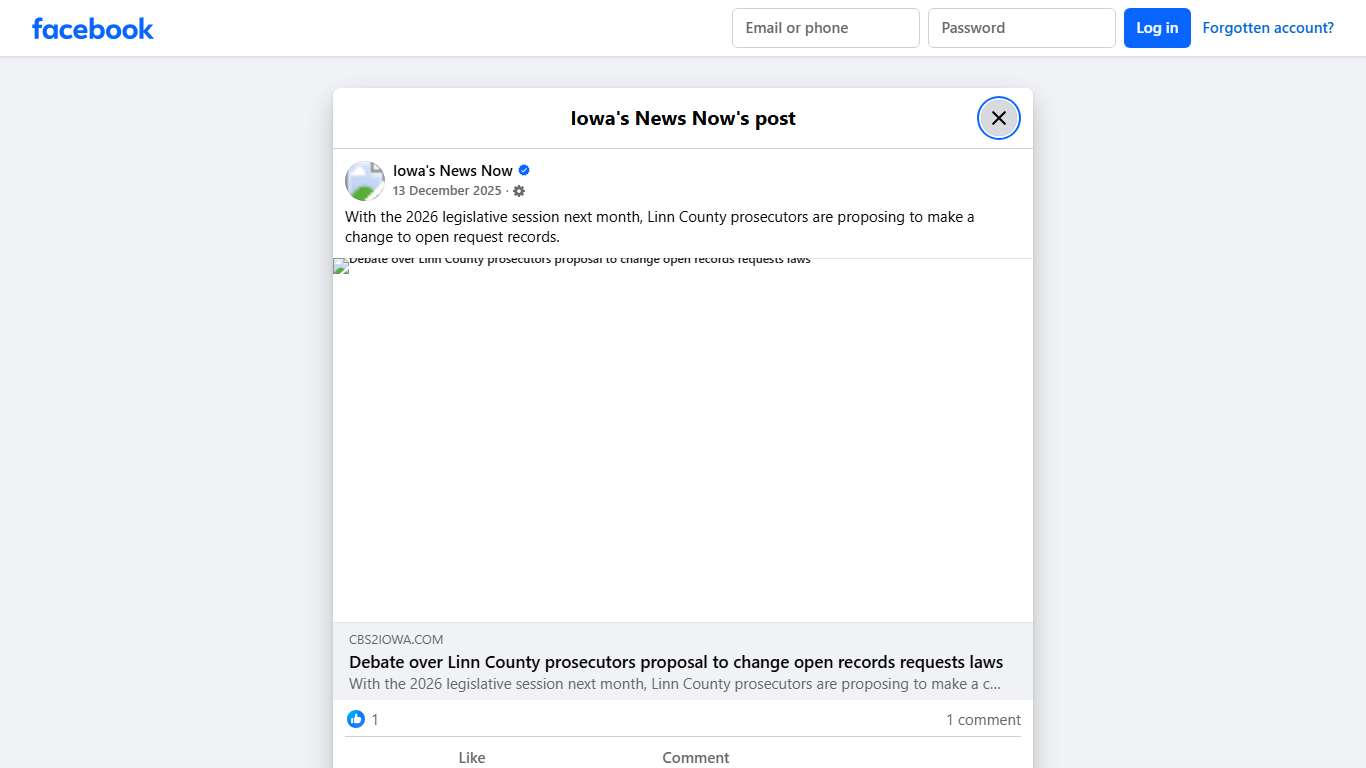 Iowa's News Now - With the 2026 legislative session next... Facebook