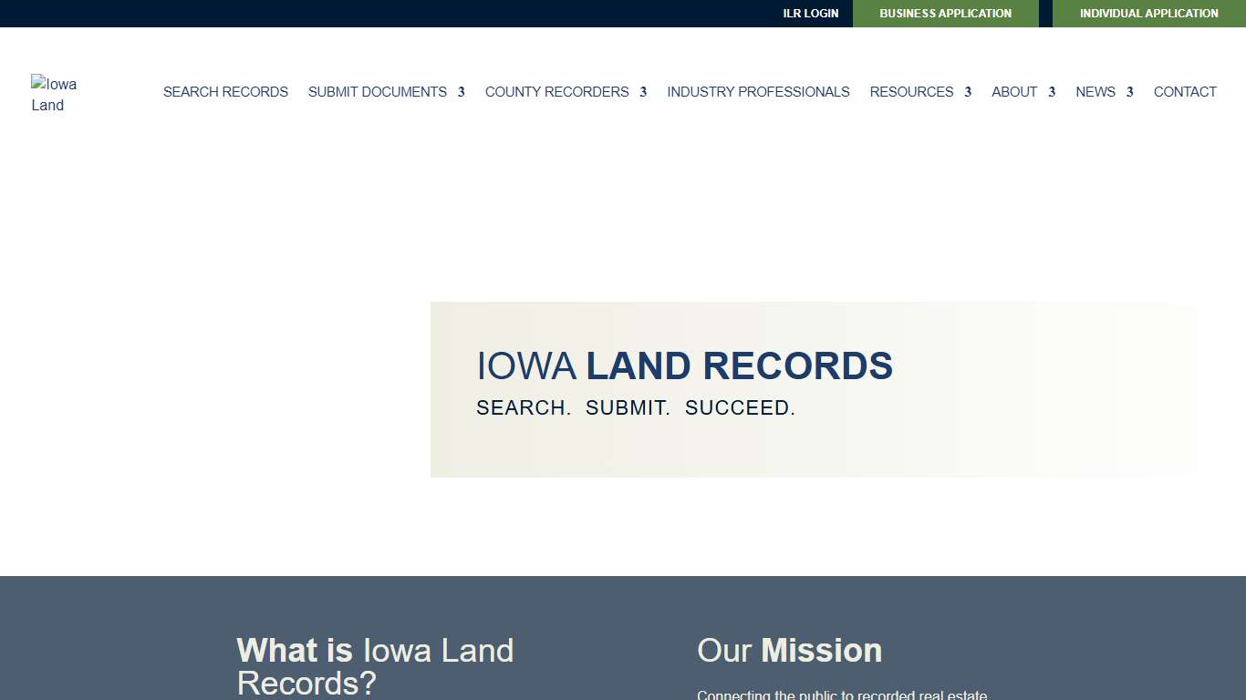 Search and Submit Land Records Statewide - Iowa Land Records